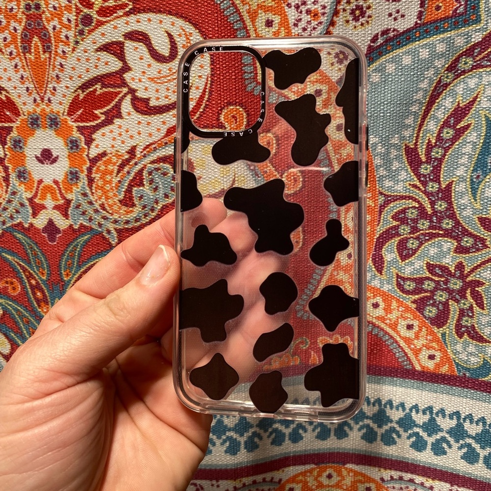 Iphone 11 Pro Cow Print Silicone Case!
